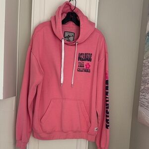 Pink Sharktee Oceanside Hoodie Size M